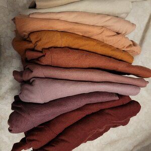 Multiple colored tshirts